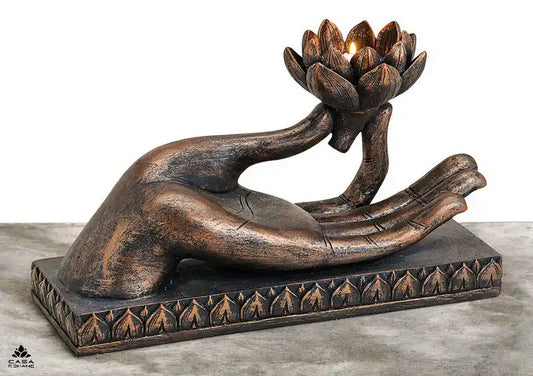 Buddha Hand mit Teelichthalter | CASA ROMANO