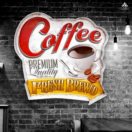 Blechschild "Coffee" – 56 × 55 cm | CASA ROMANO