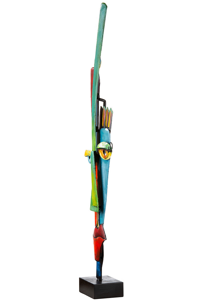Skulptur schmal âAlta fronteâ â Metall, mehrfarbig