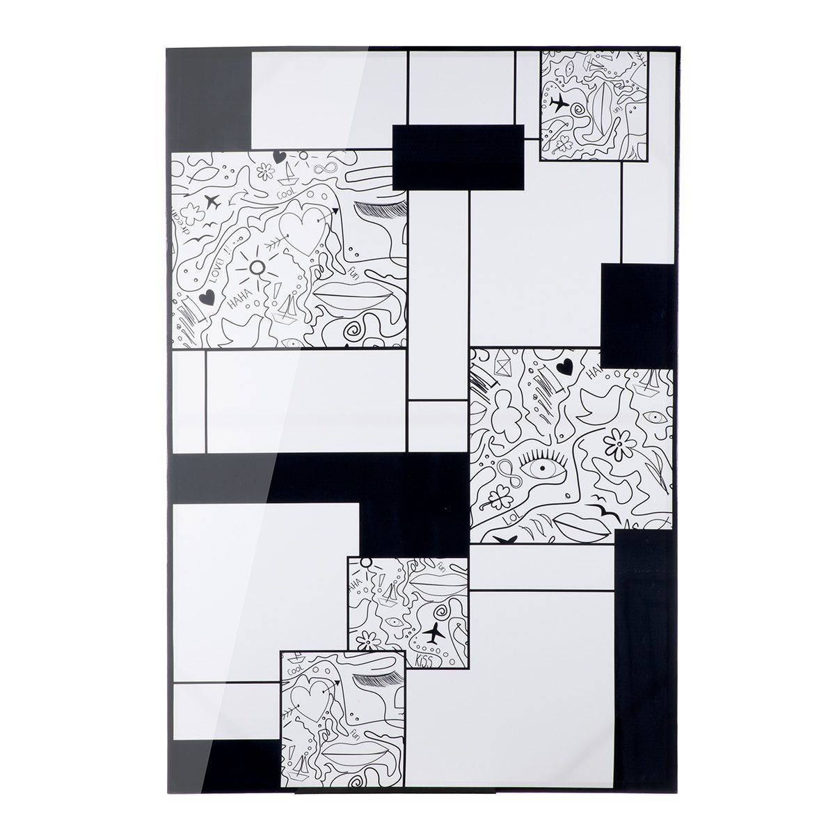 „Abstraktes Motiv“ – Leinwandbild 110×75 cm