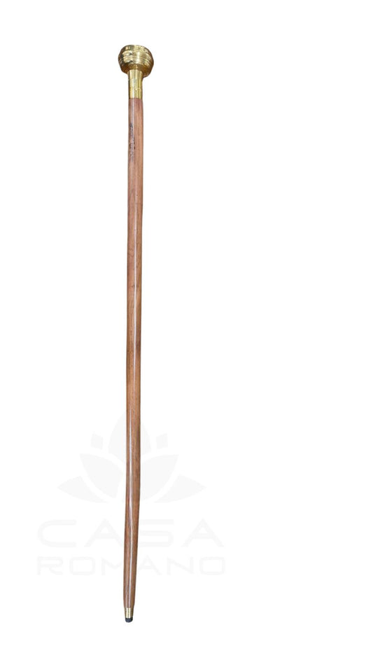 Spazierstöck mit Messing Kopf  (93cm)
