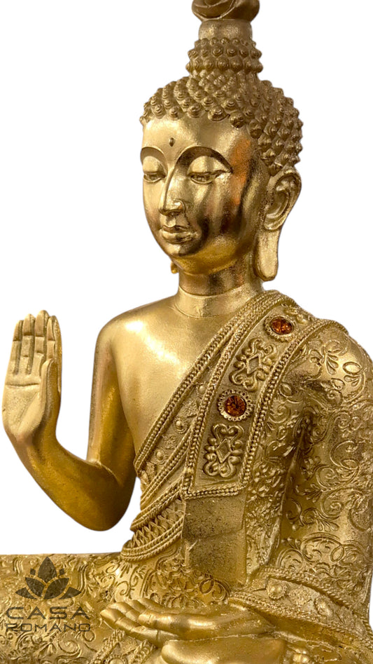 Goldene Buddha-Statue H31