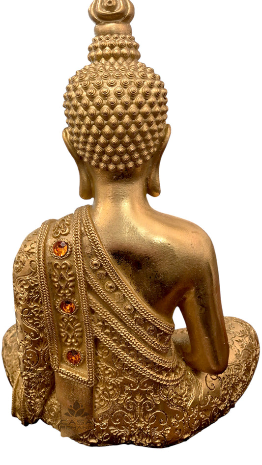 Goldene Buddha-Statue H36