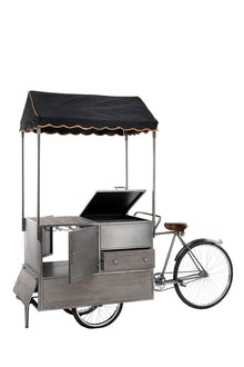 Weinregal „Büdchen“ im Fahrradstil – Mangoholz & Metall | CASA ROMANO