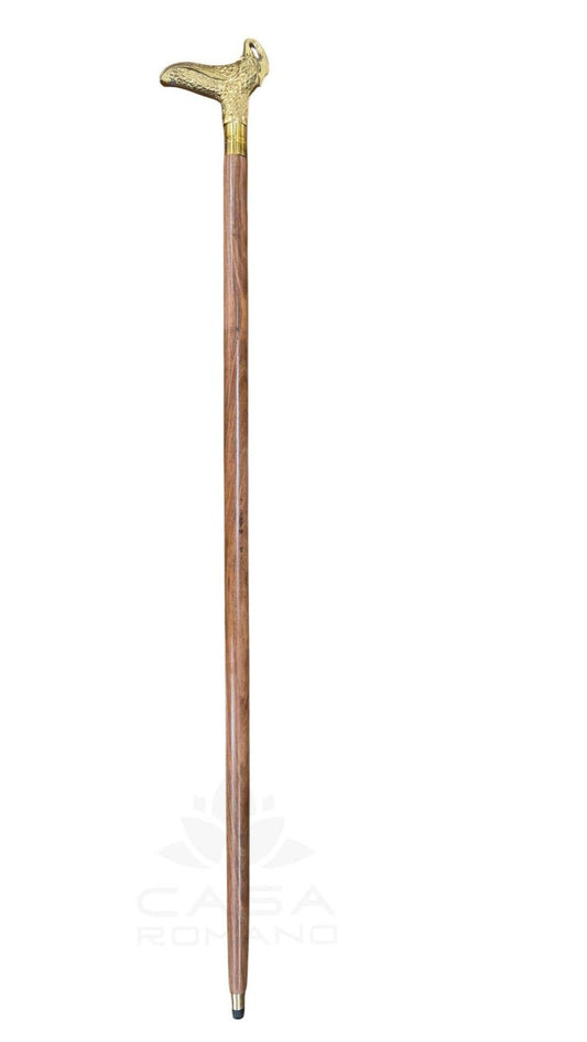 Spazierstöck mit Messing Kopf  (94cm)