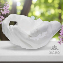 Weiße Buddha-Händeschale aus Keramik | CASA ROMANO