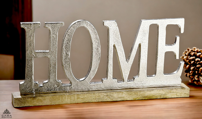 Schriftzug "HOME" – Moderner Wanddeko | 48 cm