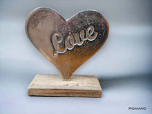 Alu-Herz mit "Love" Gravur | CASA ROMANO