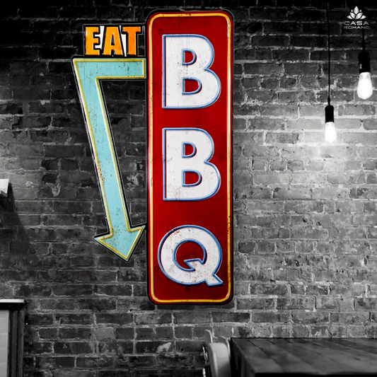 Blechschild "BBQ EAT"