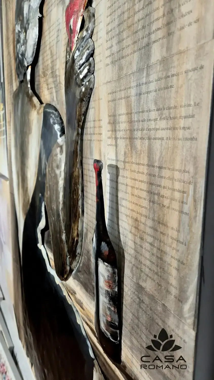 „Schönheit“ – 3D-Leinwandbild Frauenmotiv aus Metall, 150×100 cm