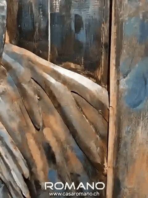 „Azteca“ – Wandbild auf Holz/Metall mit Pferdemotiv, 120×80 cm