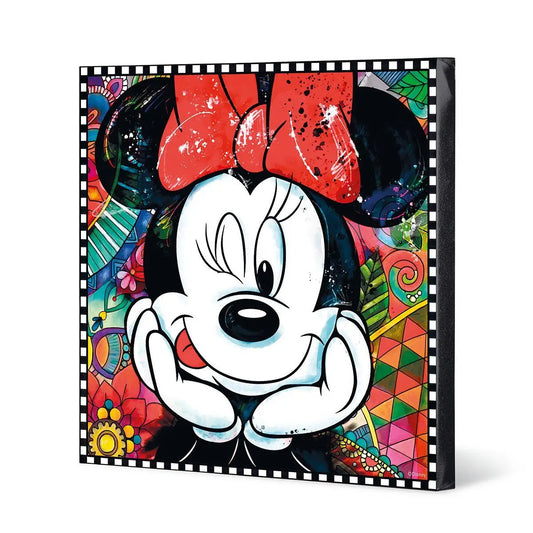 „Minnie Forever & Ever“ – Handgemalte Disney-Leinwand | Made in Italy