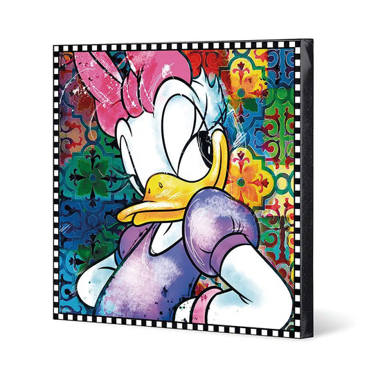 „Daisy Duck“ – Handgemalte Disney-Leinwand | Made in Italy
