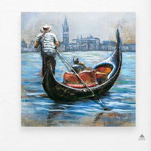 „Gondel Venedig“ – Metallbild mit 3D-Optik | CASA ROMANO
