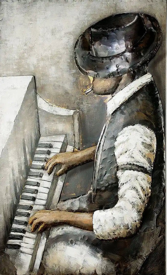 „Rhythm & Blues“ – 3D-Metallbild | Kunst mit Charakter