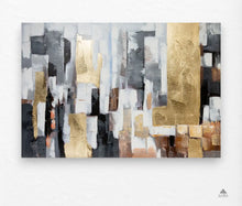 „Rechtecke“ – Handbemaltes Leinwandbild 120×80 cm | CASA ROMANO