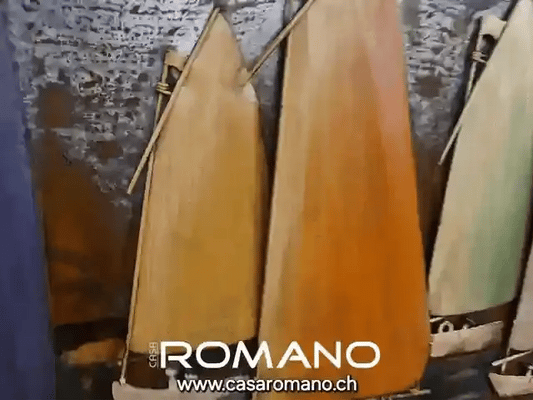 „Sailing Regatta“ – 3D-Optik Metallbild mit Bootmotiv