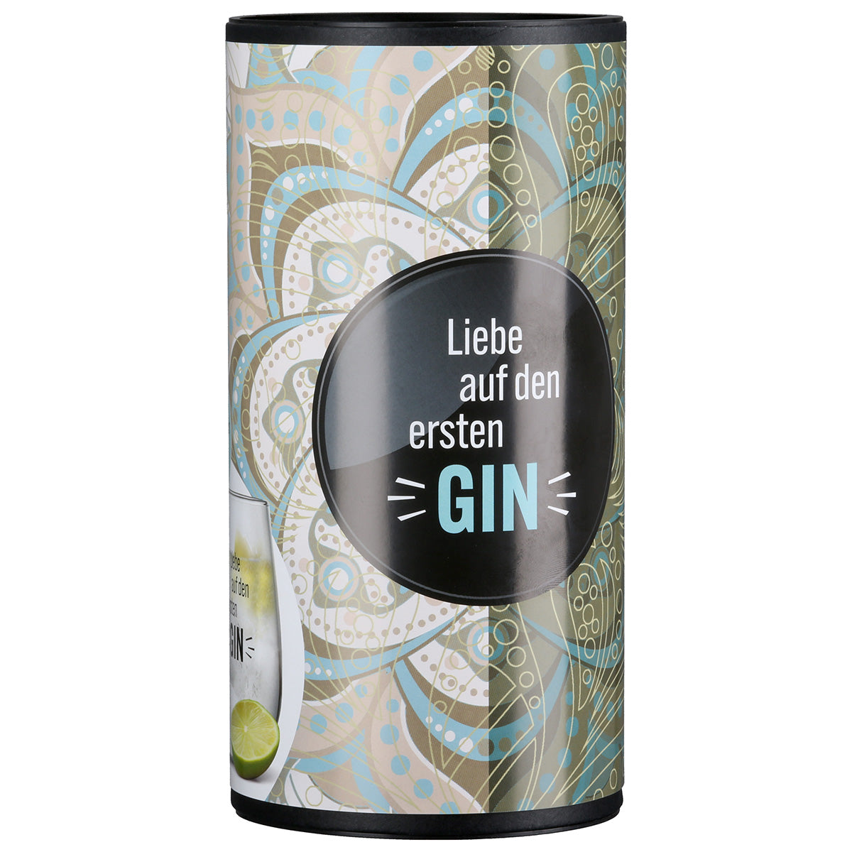 Gin Glas „Liebe auf den ersten GIN“ – Geschenkset mit Untersetzer & Box | CASA ROMANO