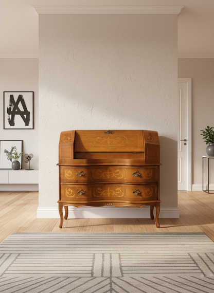 Schreibkommode Louis-XV Stil mit Intarsien | CASA ROMANO | CASA ROMANO