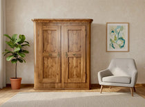 Antiker Biedermeier Schrank Nussbaum – 2-türig | Spätbiedermeier ca. 1850 | CASA ROMANO