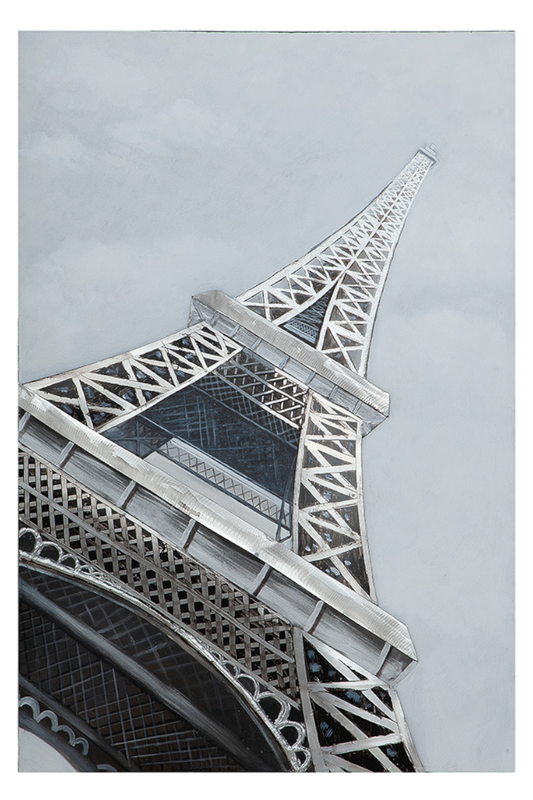 Bild „Eiffelturm“ – 3D-Optik, handbemalt (80x120) | CASA ROMANO