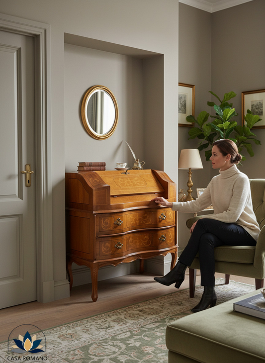 Schreibkommode Louis-XV Stil mit Intarsien | CASA ROMANO | CASA ROMANO