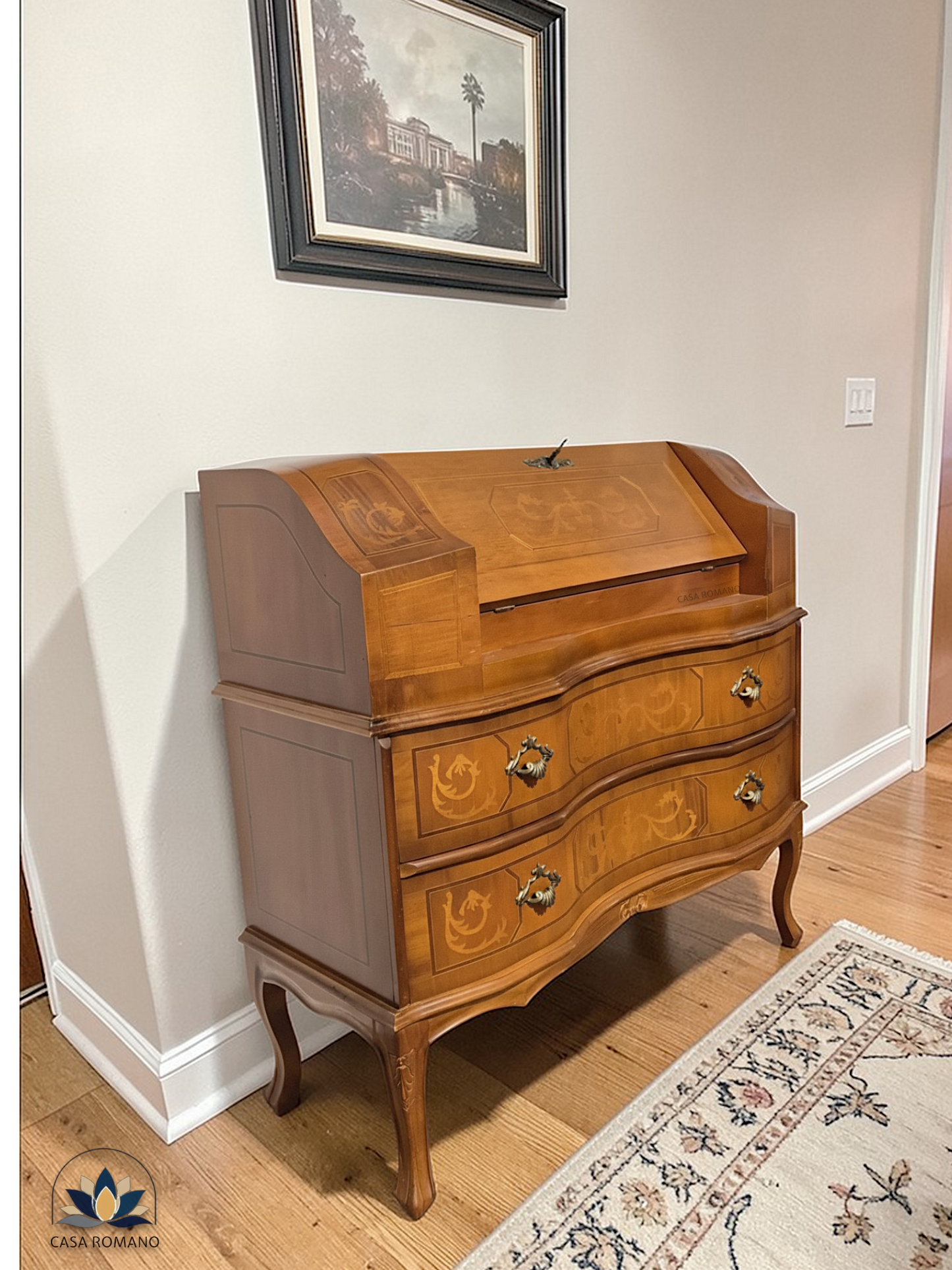 Schreibkommode Louis-XV Stil mit Intarsien | CASA ROMANO | CASA ROMANO