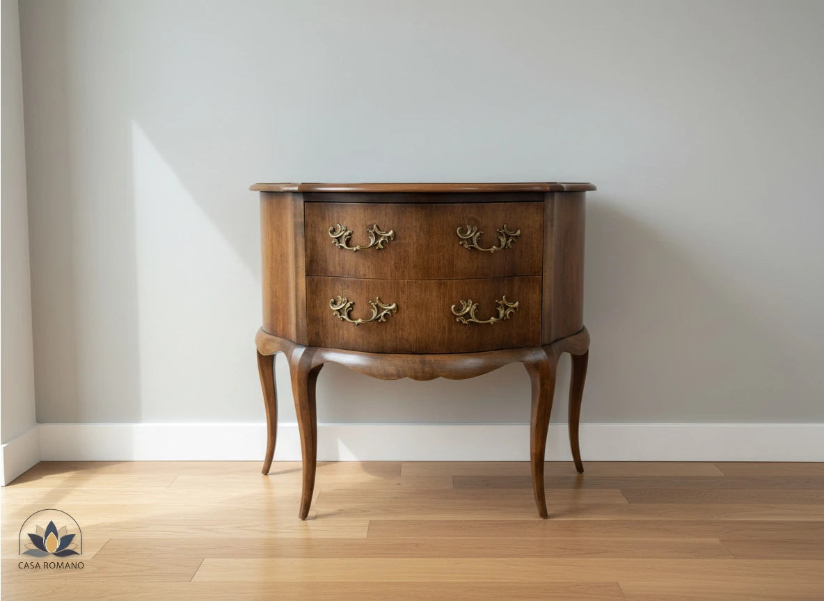 Kleine Kommode im Louis-XV Stil – 2 Schubladen | CASA ROMANO | CASA ROMANO