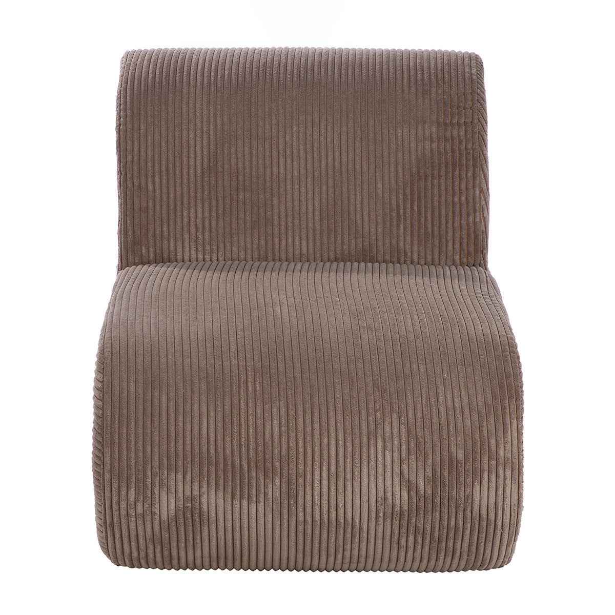 Moderner Design-Sessel „Poltrana“ aus Cordstoff – Beige (86×59×67 cm) | CASA ROMANO