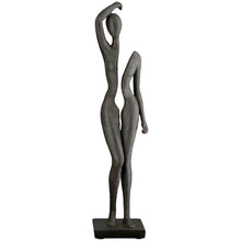Skulptur Frau „Split“ – Moderne Kunstfigur in Anthrazit, 40cm | CASA ROMANO