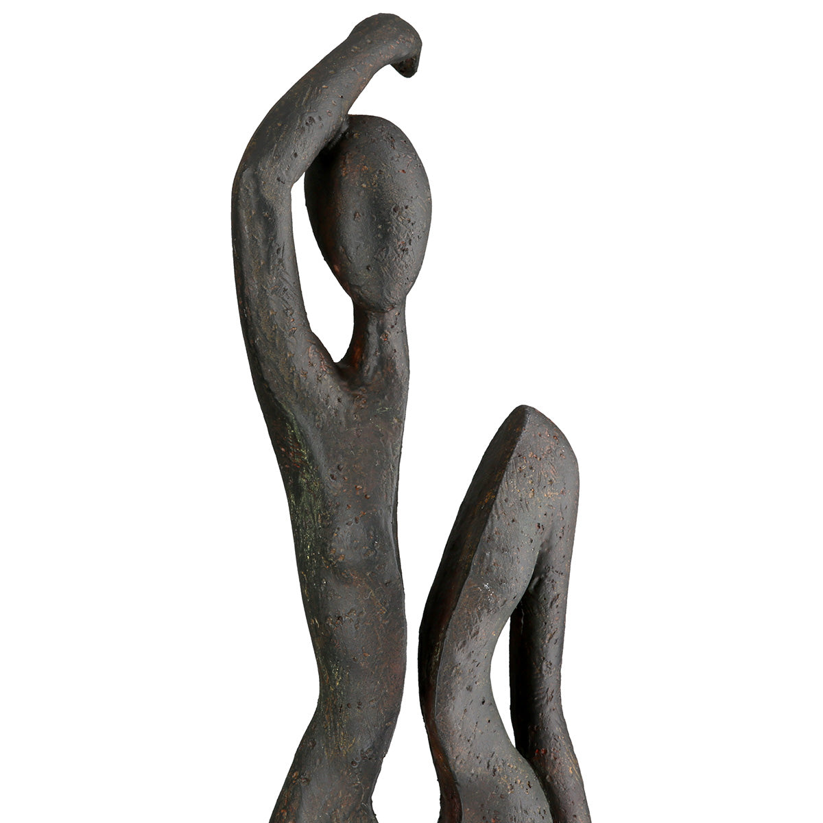 Skulptur Frau „Split“ – Moderne Kunstfigur in Anthrazit, 40cm
