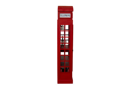 Weinregal Telefonzelle – Rotes Mangoholz-Regal