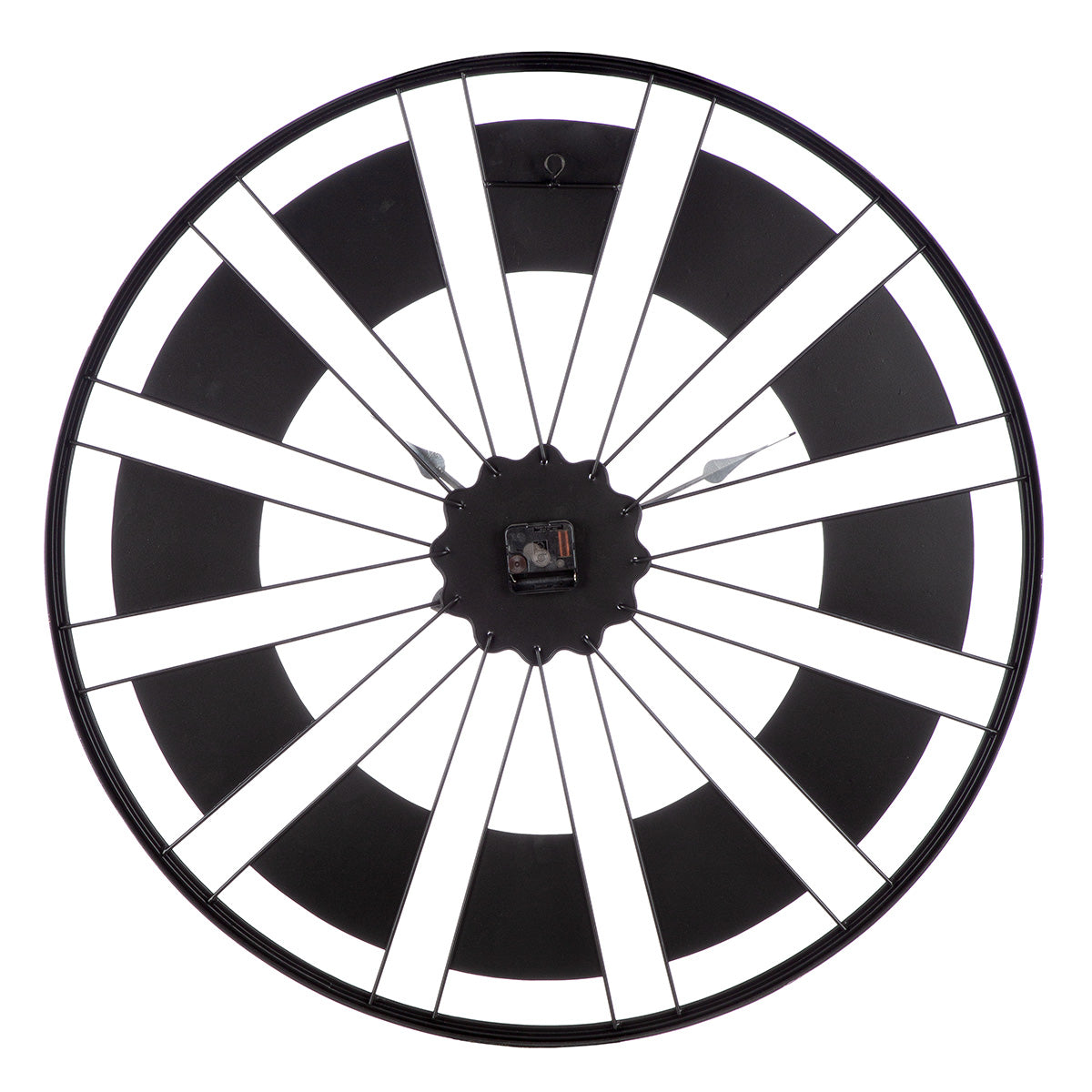 Wanduhr „Passage“ Ø 80 cm – Metall Schwarz-Gold | CASA ROMANO