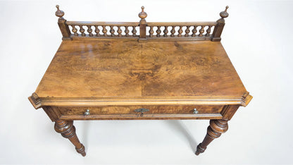 Antiker Schreibtisch aus Massivholz – eleganter antiker Tisch mit Schublade | CASA ROMANO