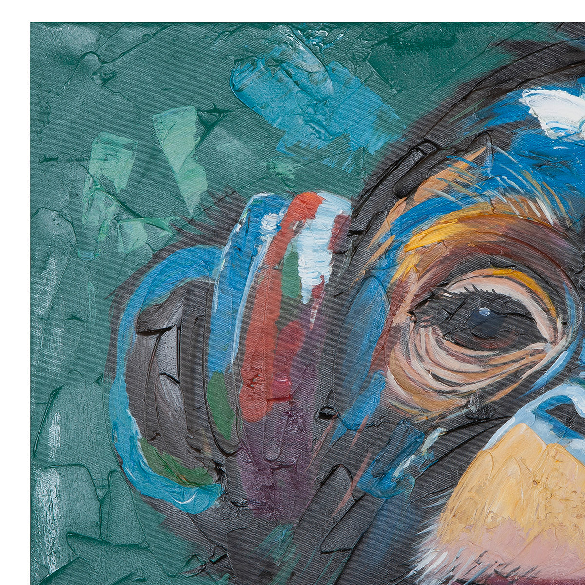 Bild „Ape“ handbemalt – modernes Affenmotiv 100×70 cm | CASA ROMANO