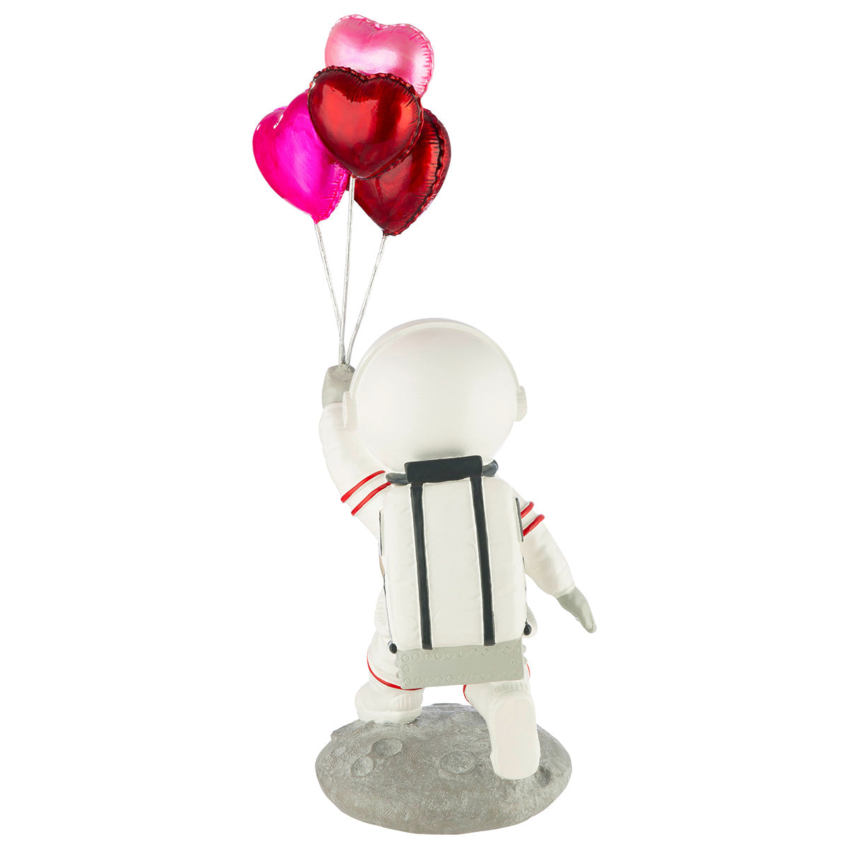 Figur Astronaut mit Herz-Ballons „Michael“ – glänzend, 39 cm