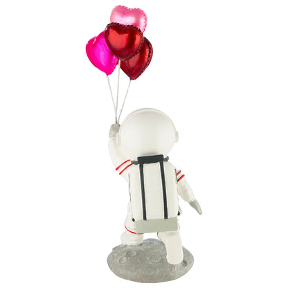 Figur Astronaut mit Herz-Ballons „Michael“ – glänzend, 39 cm