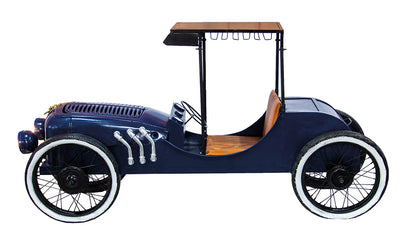 Bar Roller „Vintage Car“ – Designmöbel aus recyceltem Metall & Mangoholz