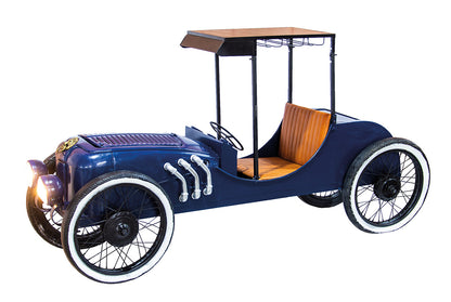 Bar Roller „Vintage Car“ – Designmöbel aus recyceltem Metall & Mangoholz