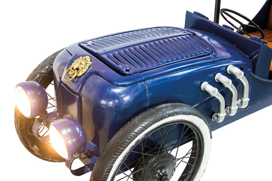 Bar Roller „Vintage Car“ – Designmöbel aus recyceltem Metall & Mangoholz