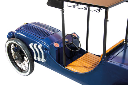 Bar Roller „Vintage Car“ – Designmöbel aus recyceltem Metall & Mangoholz