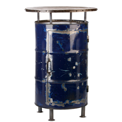 Beistelltisch Bar „Barrel“ – Industrial Design aus Mangoholz & Metall