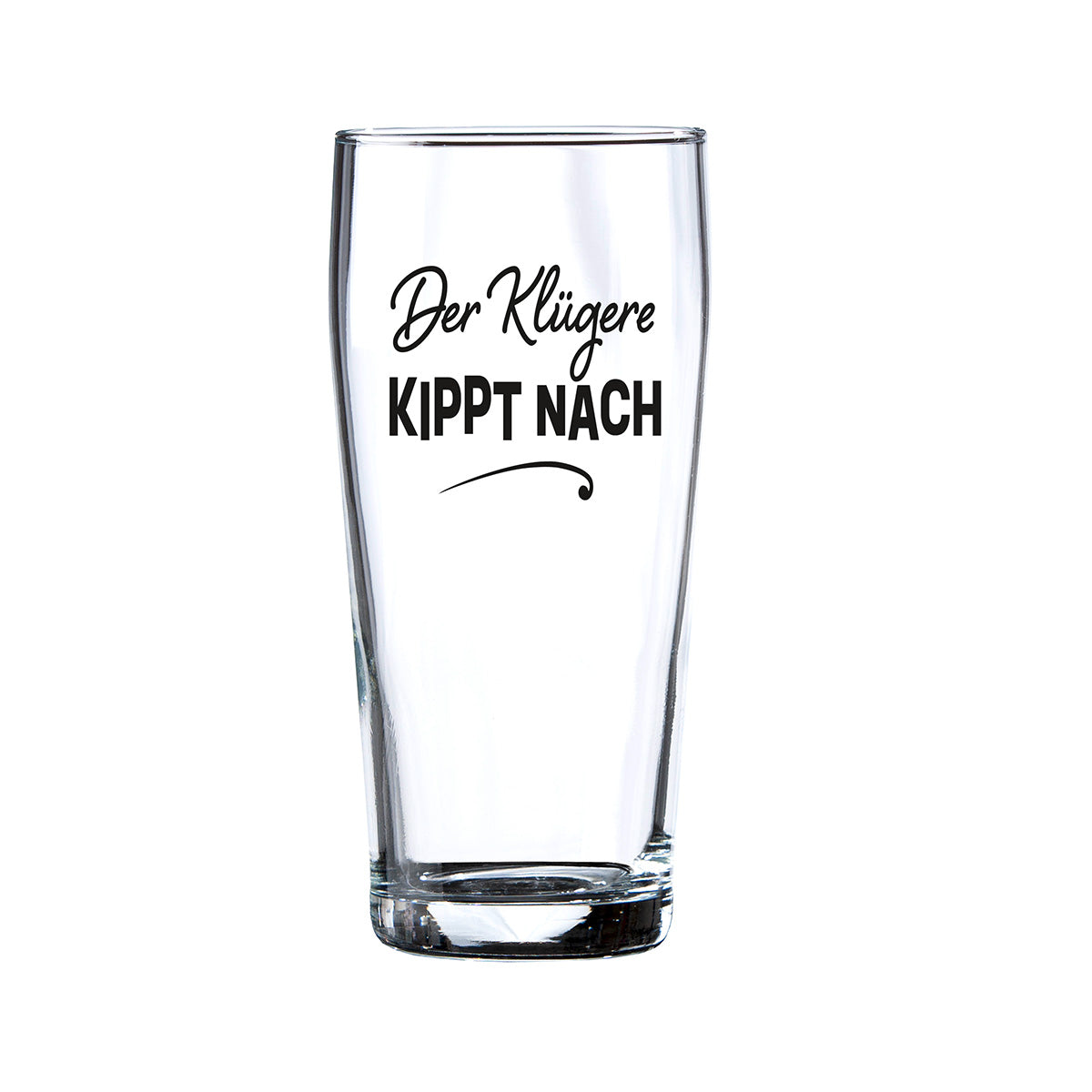 Herrengedeck „Der Klügere kippt nach“ – Bierglas & Schnapsglas Geschenkset | CASA ROMANO