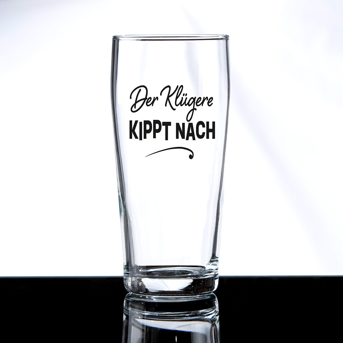 Herrengedeck „Der Klügere kippt nach“ – Bierglas & Schnapsglas Geschenkset | CASA ROMANO