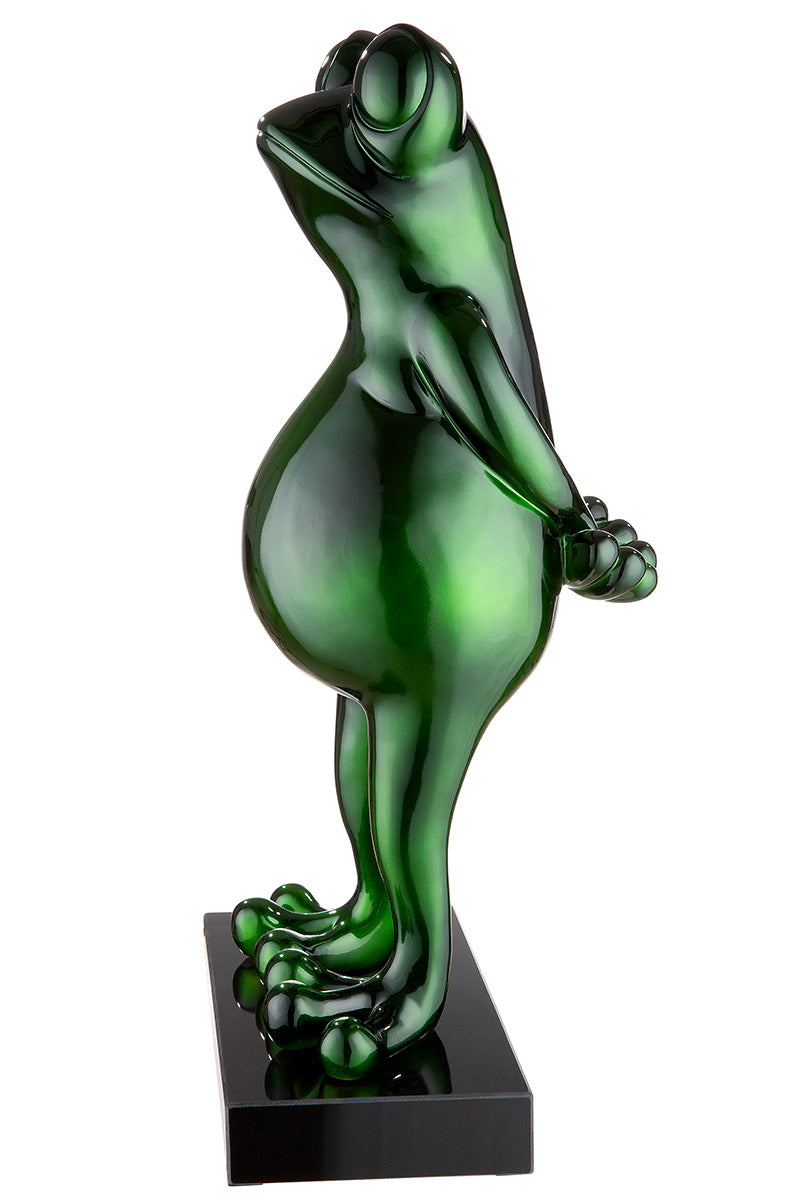 Skulptur „Frog“ Moderne Dekofigur mit Charakter