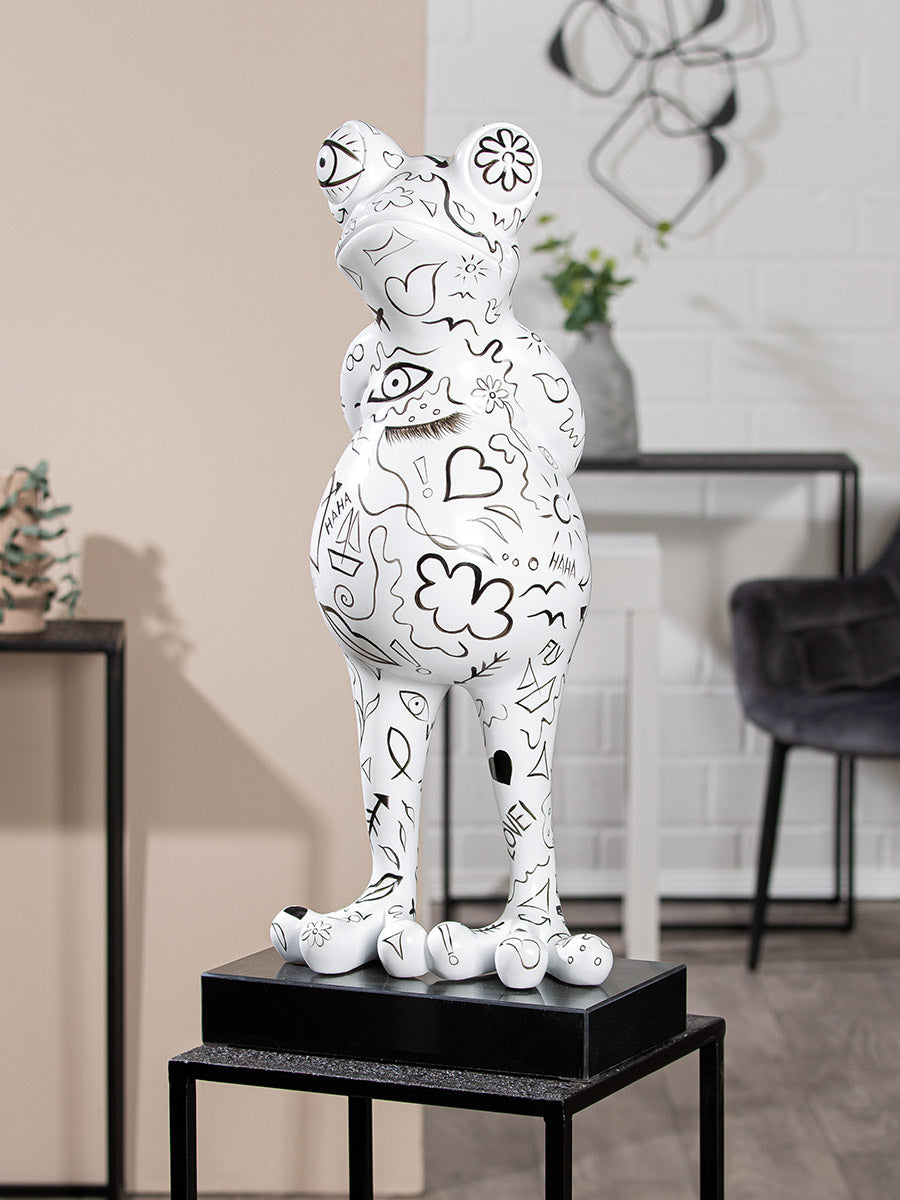 Skulptur „Frog“ Moderne Dekofigur mit Charakter