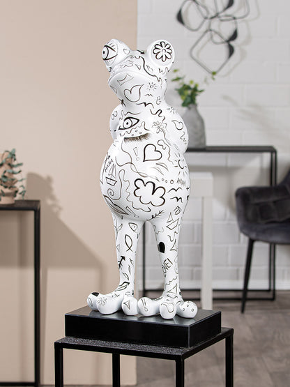 Skulptur „Frog“ Moderne Dekofigur mit Charakter