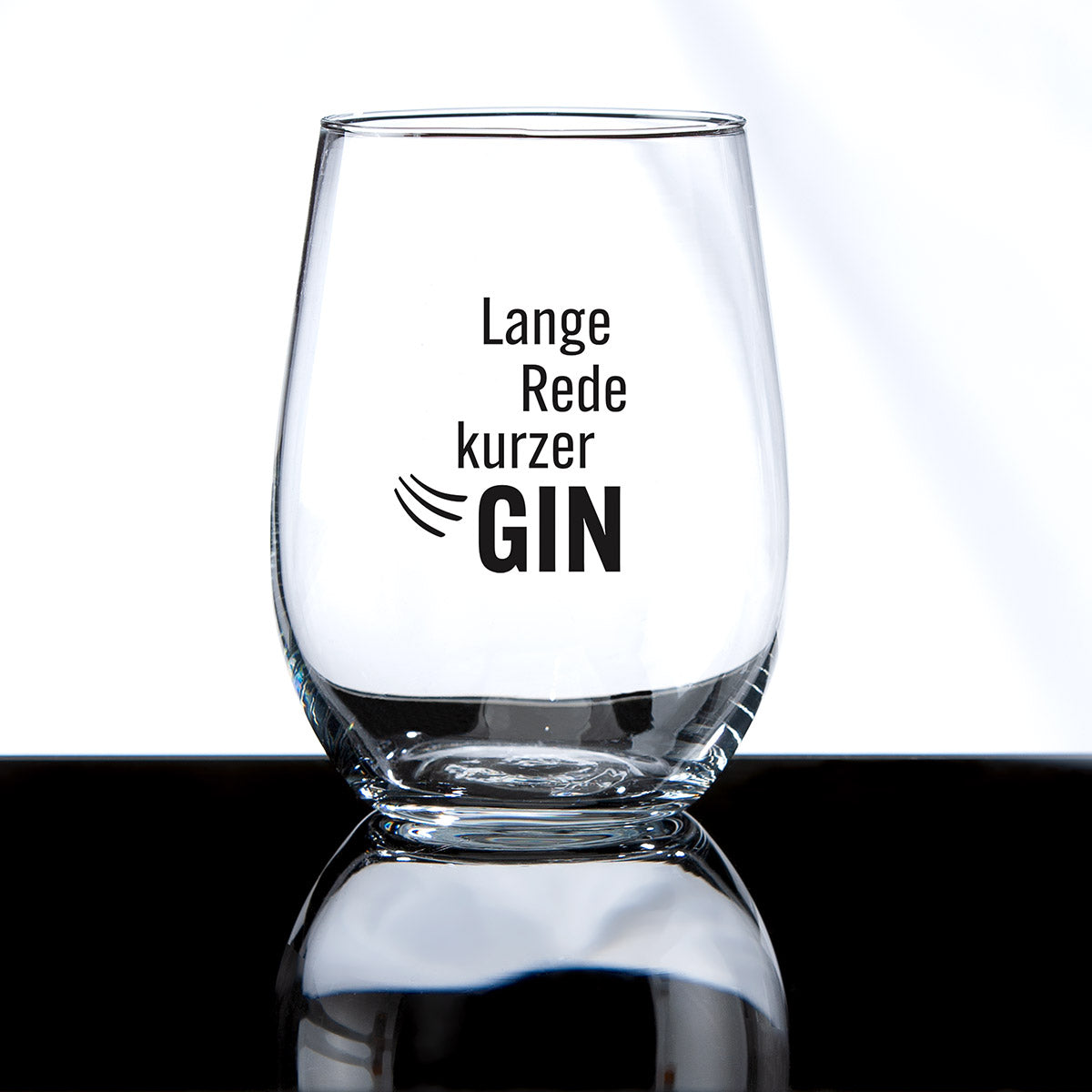 Gin Glas „Lange Rede kurzer GIN“ – stilvolles Geschenkset | CASA ROMANO