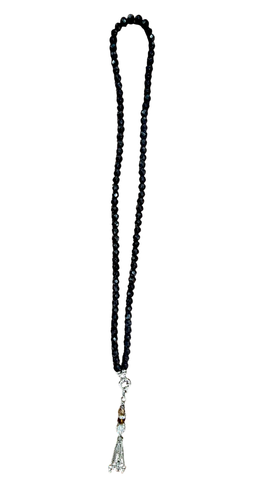 Halskette „Amberia“ 49 cm – Schwarze Glasperlen | CASA ROMANO
