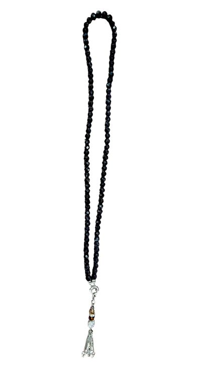 Halskette „Amberia“ 49 cm – Schwarze Glasperlen | CASA ROMANO